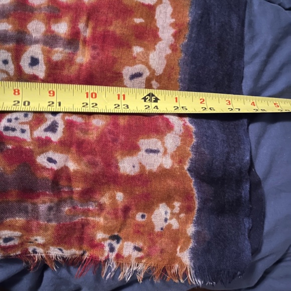 BINDYA 100% WOOL LARGE TIE DYE WRAP SHAWL - Picture 7 of 10